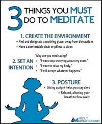 3 Things You Must Do to Meditate - About Meditation