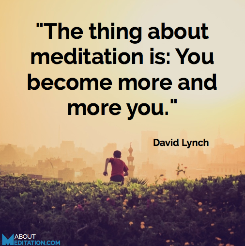 Meditation quote - David Lynch