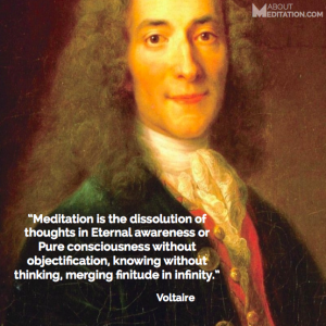 Meditation quotes - Voltaire - Infinity