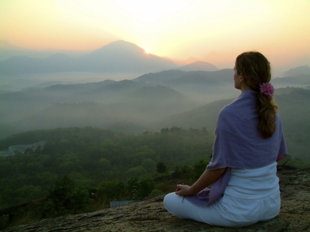 Meditation ebooks - woman meditating peacefully
