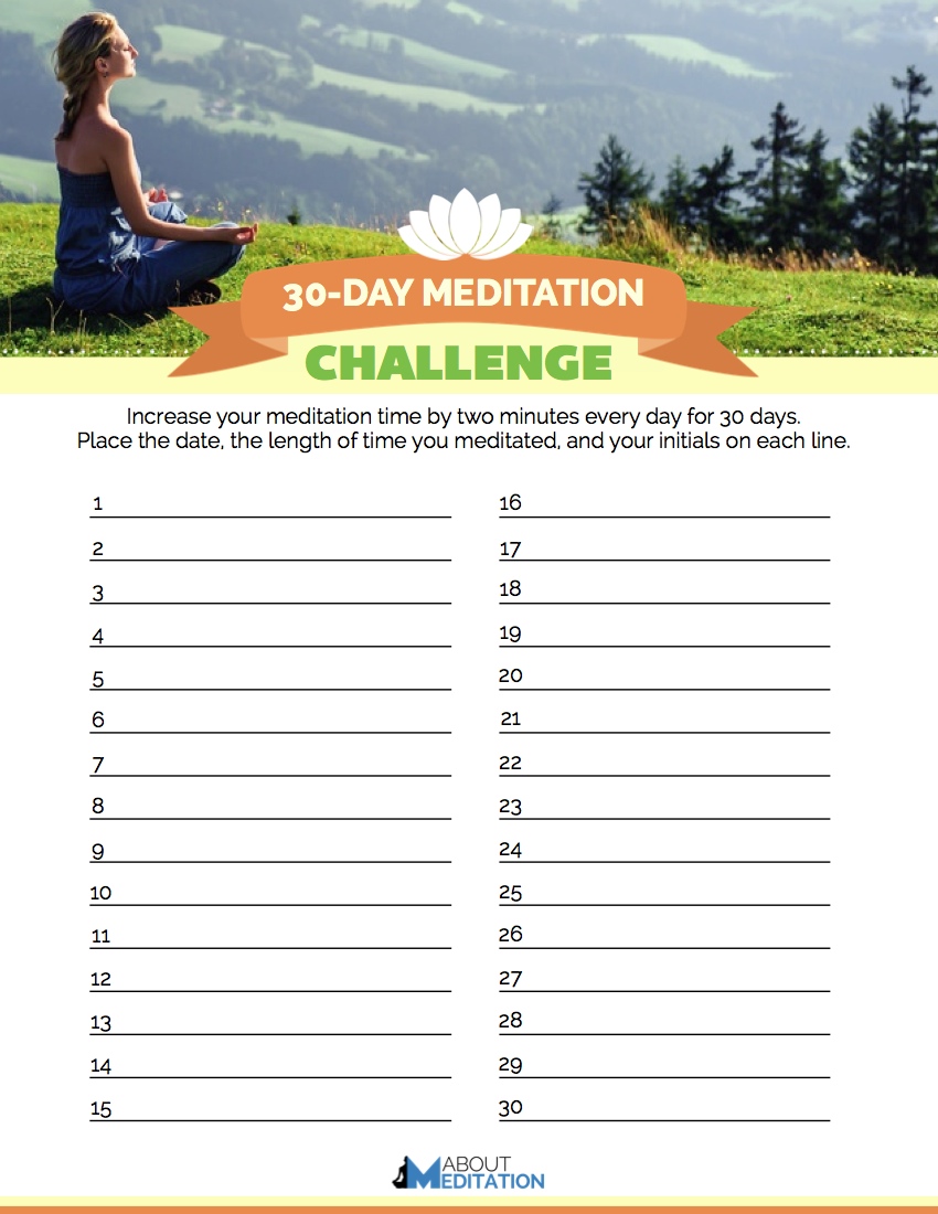 30 day meditation challenge - About Meditation